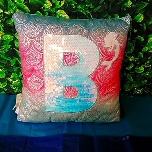 Justice  "B" mermaid pillow 2091